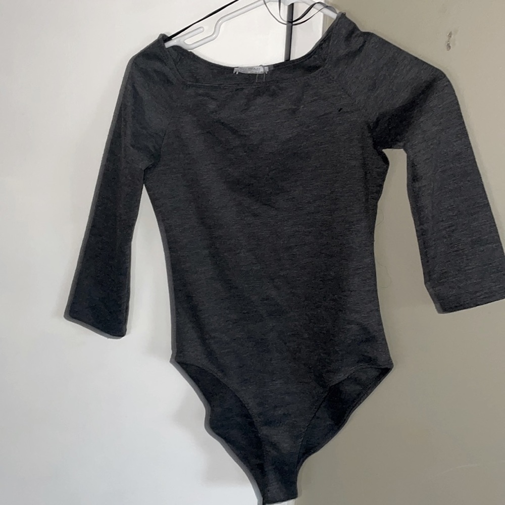 Zara dark gray body suit